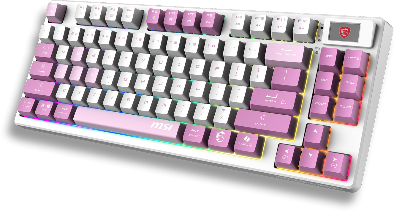MSI Forge GK600 TKL Wireless VIOLET Gaming Keyboard