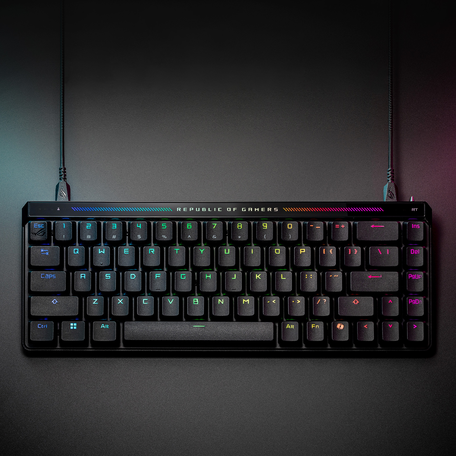 ASUS ROG Falchion Ace HFX 65% compact gaming keyboard