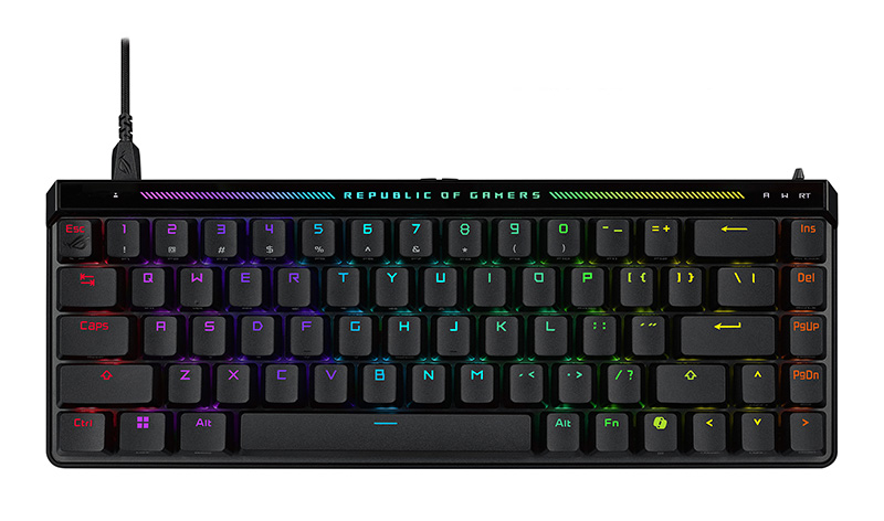 ASUS ROG Falchion Ace HFX 65% compact gaming keyboard