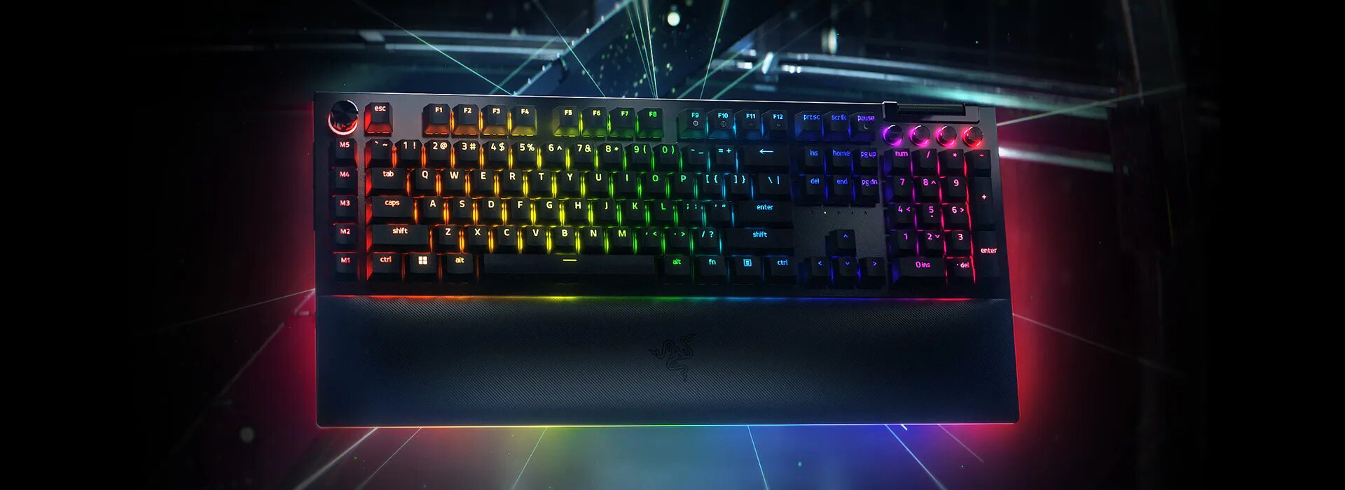 Razer BlackWidow V4 Pro Full Size Mechanical Gaming Keyboard