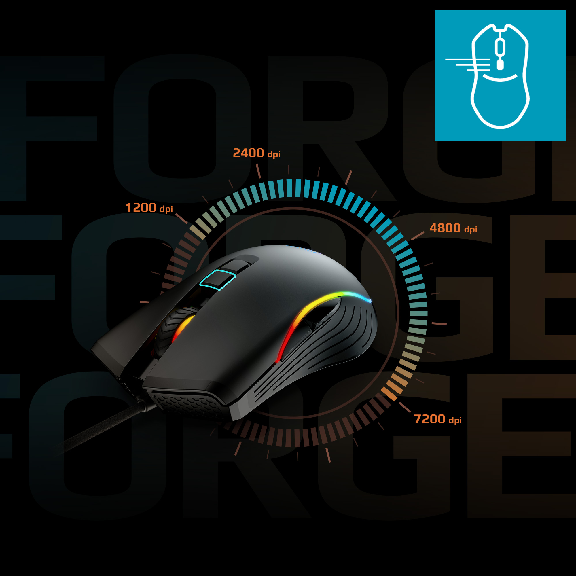 MSI Forge GM300 Lightweight Gaming Mouse