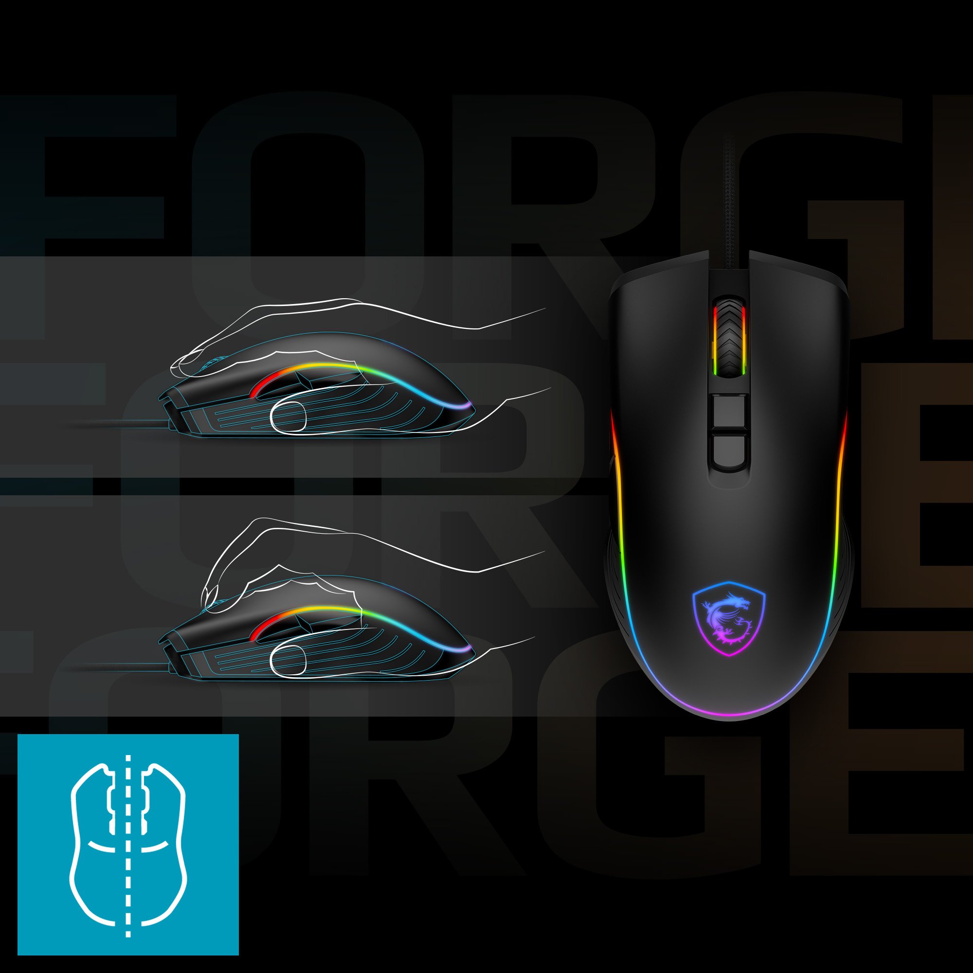 MSI Forge GM300 Lightweight Gaming Mouse