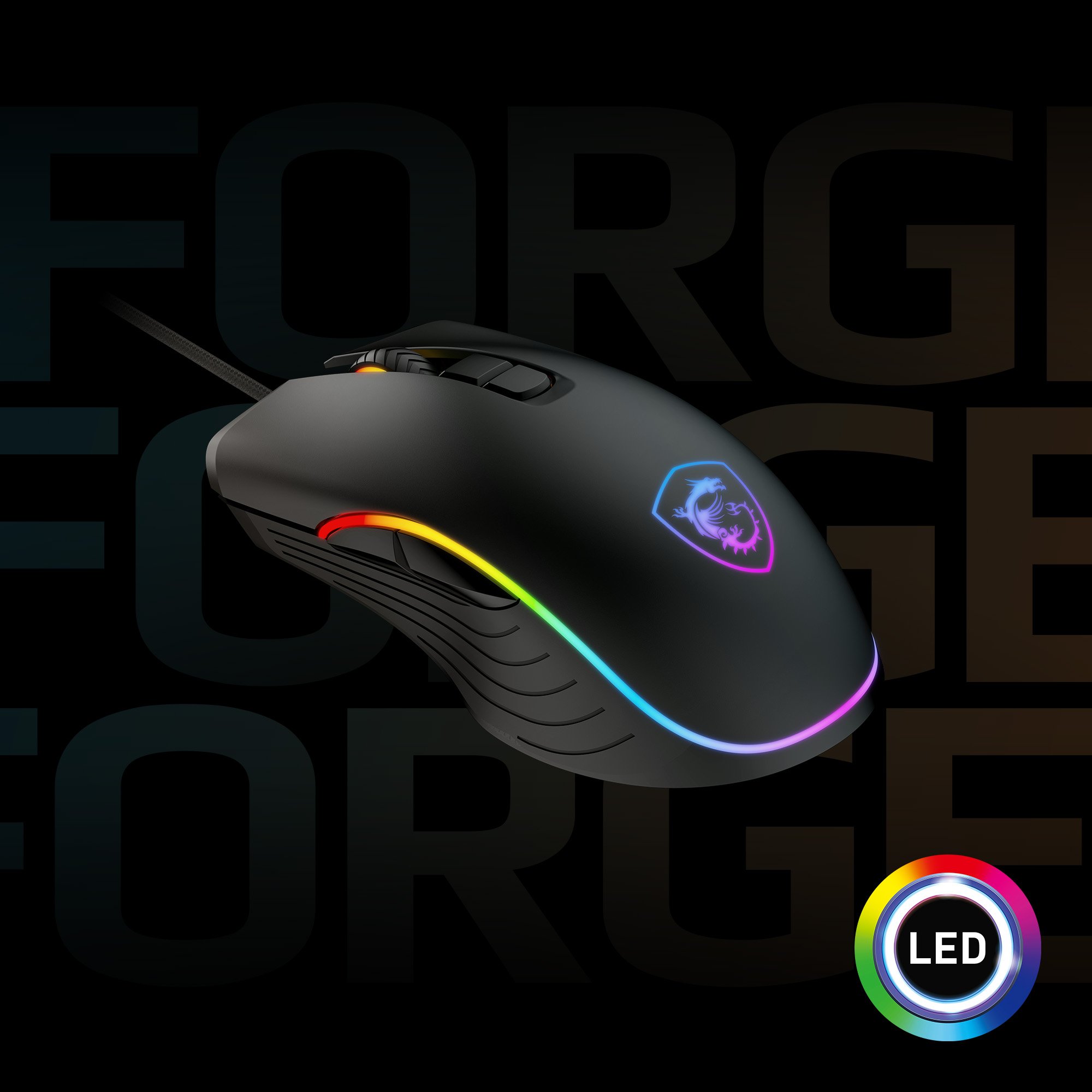 MSI Forge GM300 Lightweight Gaming Mouse