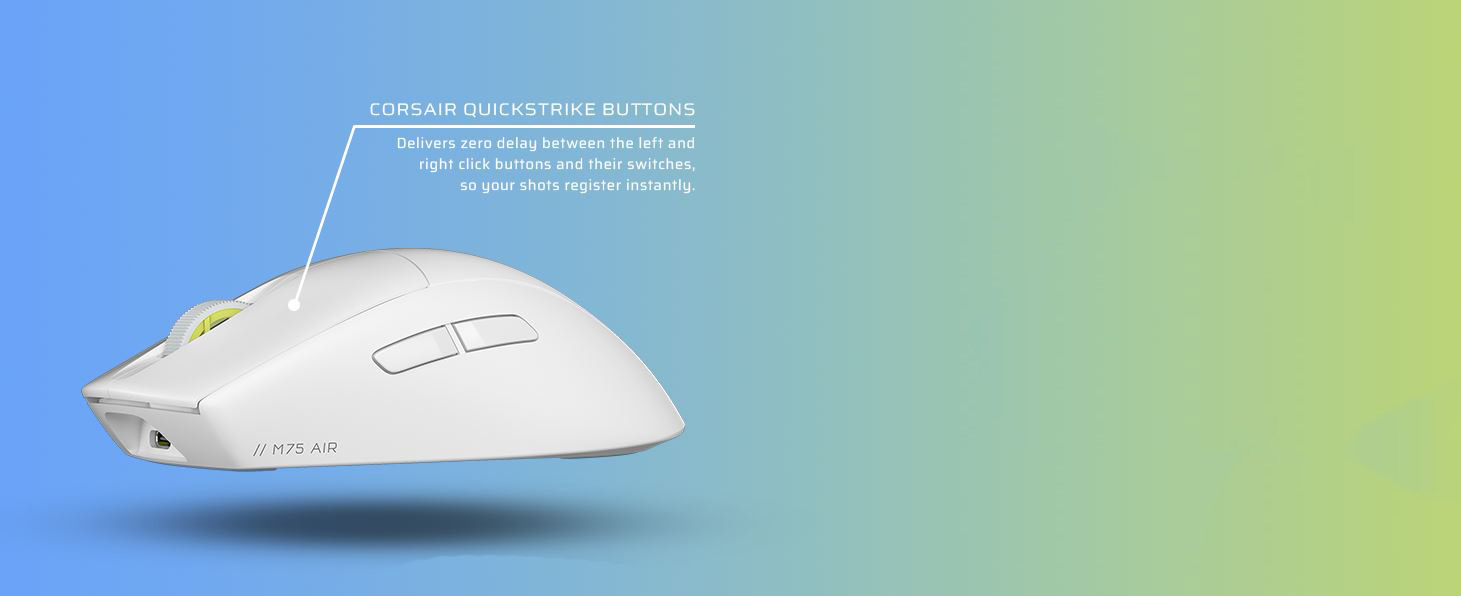 Corsair M75 AIR Wireless Ultra-Light FPS Gaming Mouse