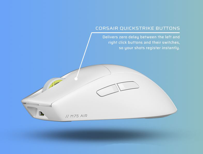 Corsair M75 AIR Wireless Ultra-Light FPS Gaming Mouse