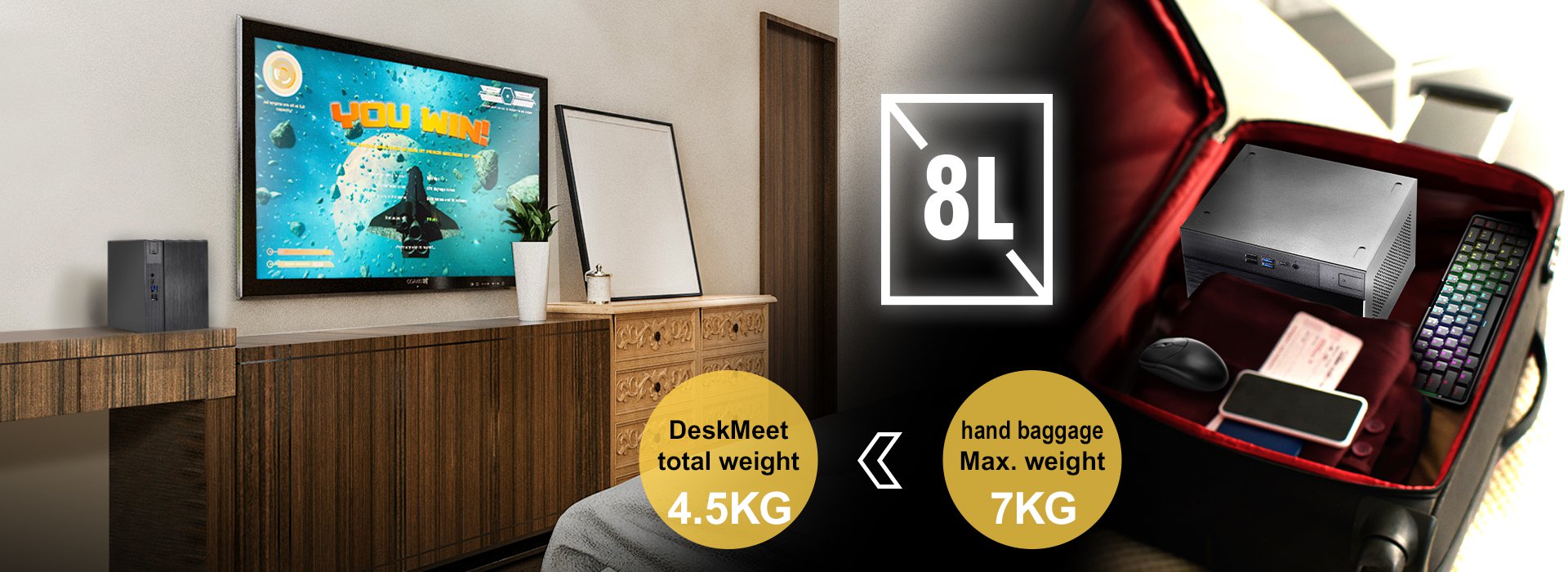 ASRock DESKMEET B660 Mini PC Barebone System