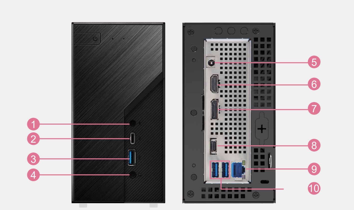 ASRock DESKMINI X600/ USB4 Black Barebone System