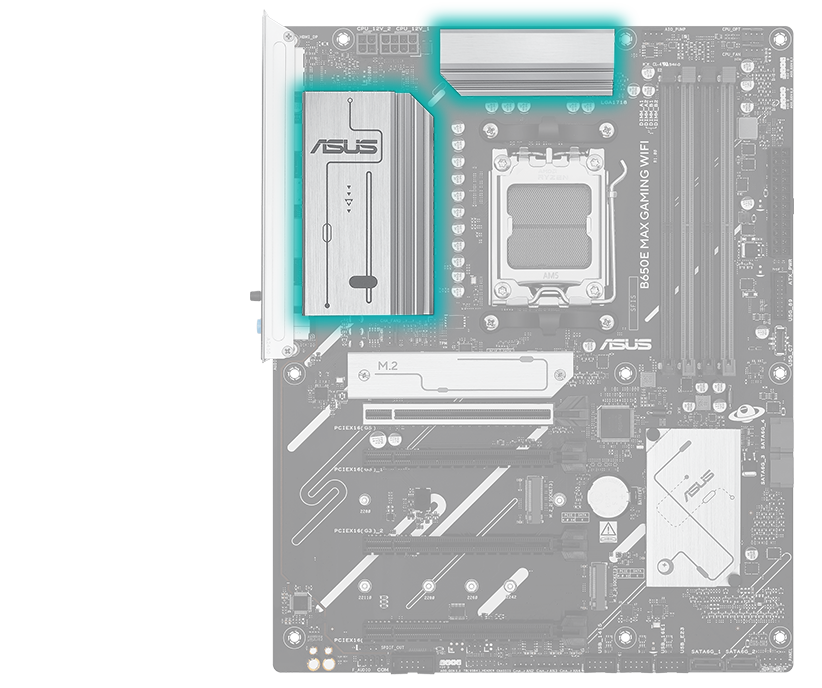ASUS B650E MAX GAMING WIFI AMD B650 ATX motherboard