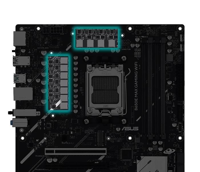 ASUS B650E MAX GAMING WIFI AMD B650 ATX motherboard