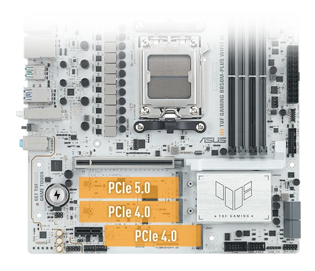 ASUS TUF GAMING B850M-PLUS WIFI7 W AMD B850 mATX motherboard