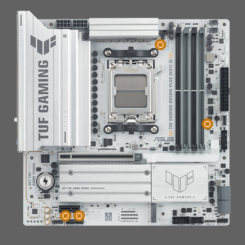 ASUS TUF GAMING B850M-PLUS WIFI7 W AMD B850 mATX motherboard