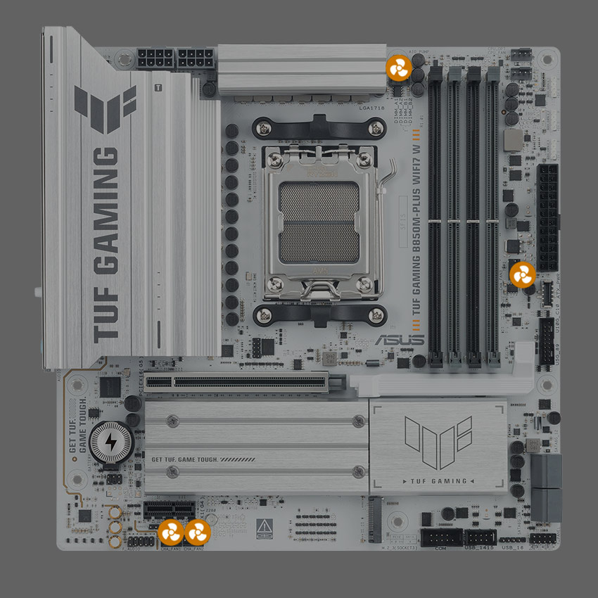 ASUS TUF GAMING B850M-PLUS WIFI7 W AMD B850 mATX motherboard