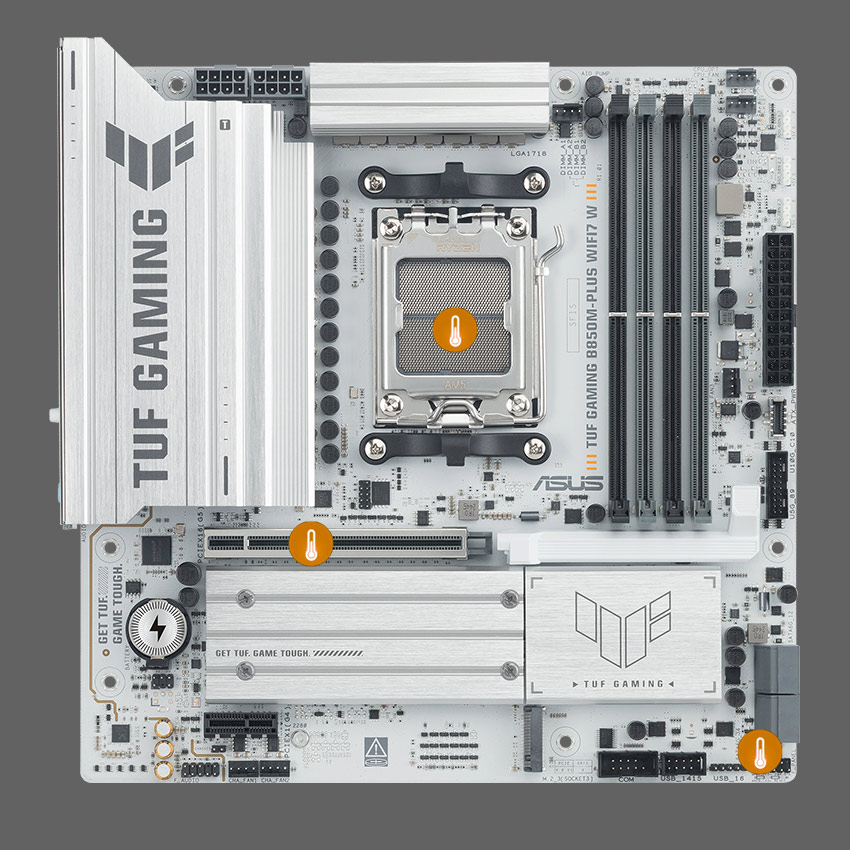 ASUS TUF GAMING B850M-PLUS WIFI7 W AMD B850 mATX motherboard