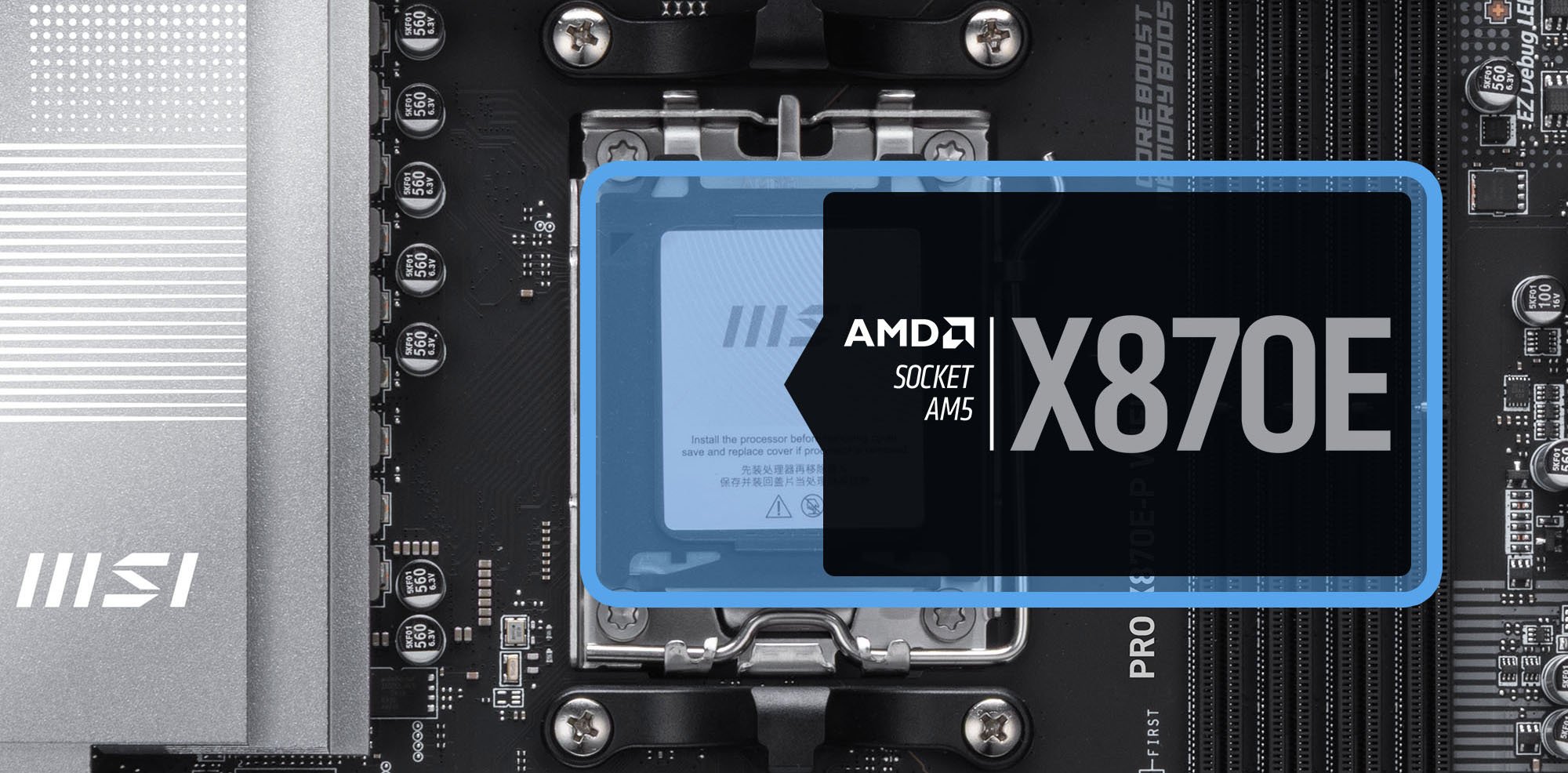 MSI PRO X870E-P WIFI AM5 ATX AMD Motherboard