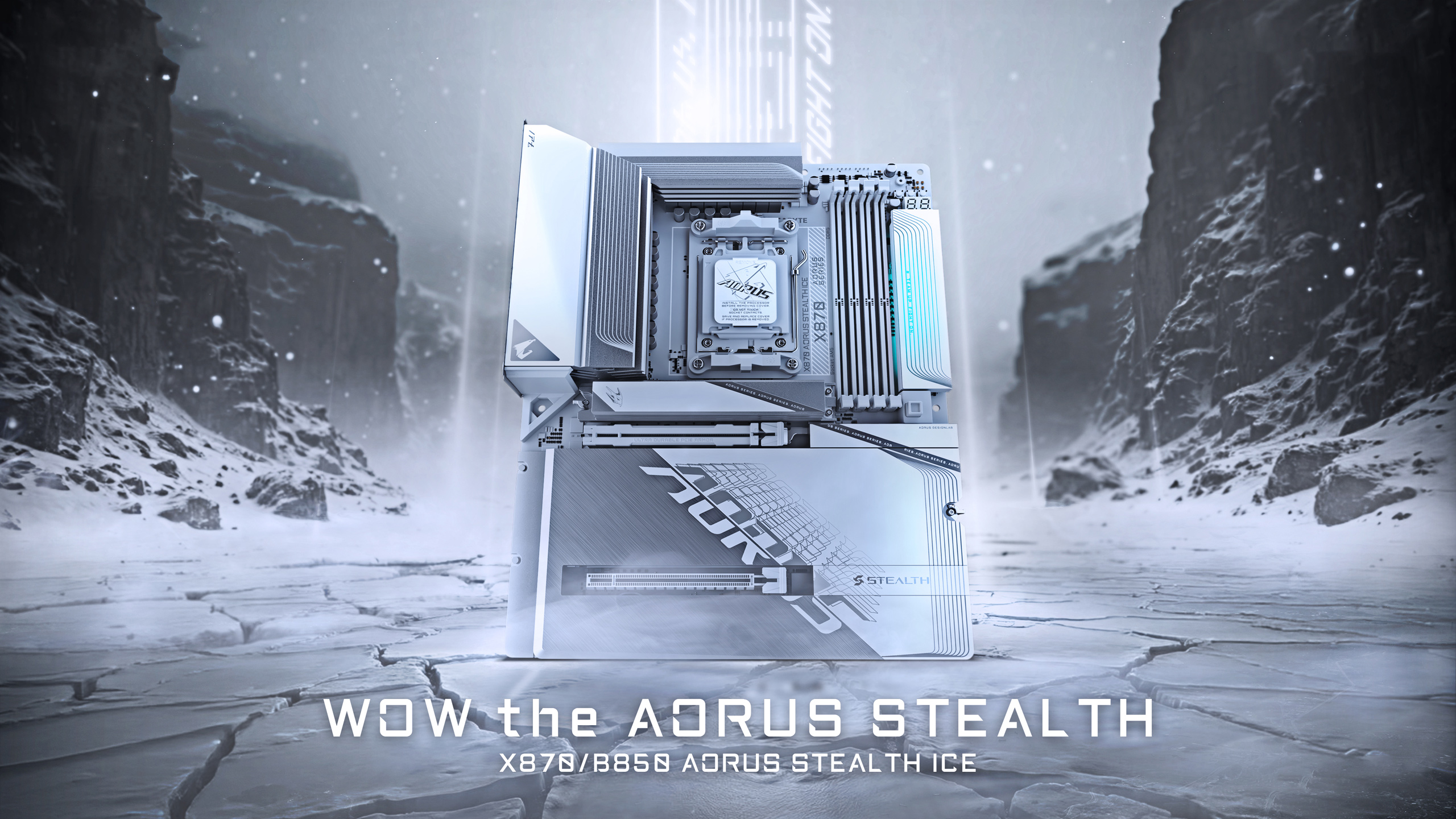 GIGABYTE X870 AORUS STEALTH ICE AMD AM5 Motherboard
