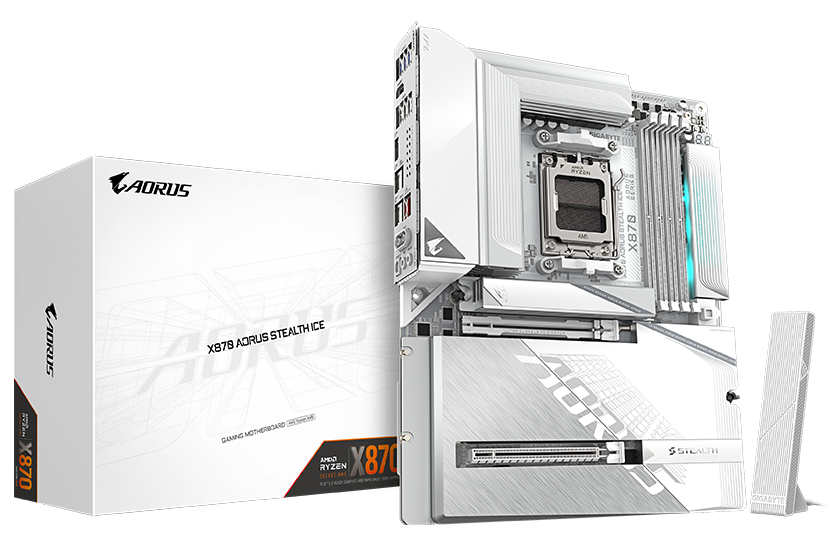 GIGABYTE X870 AORUS STEALTH ICE AMD AM5 Motherboard