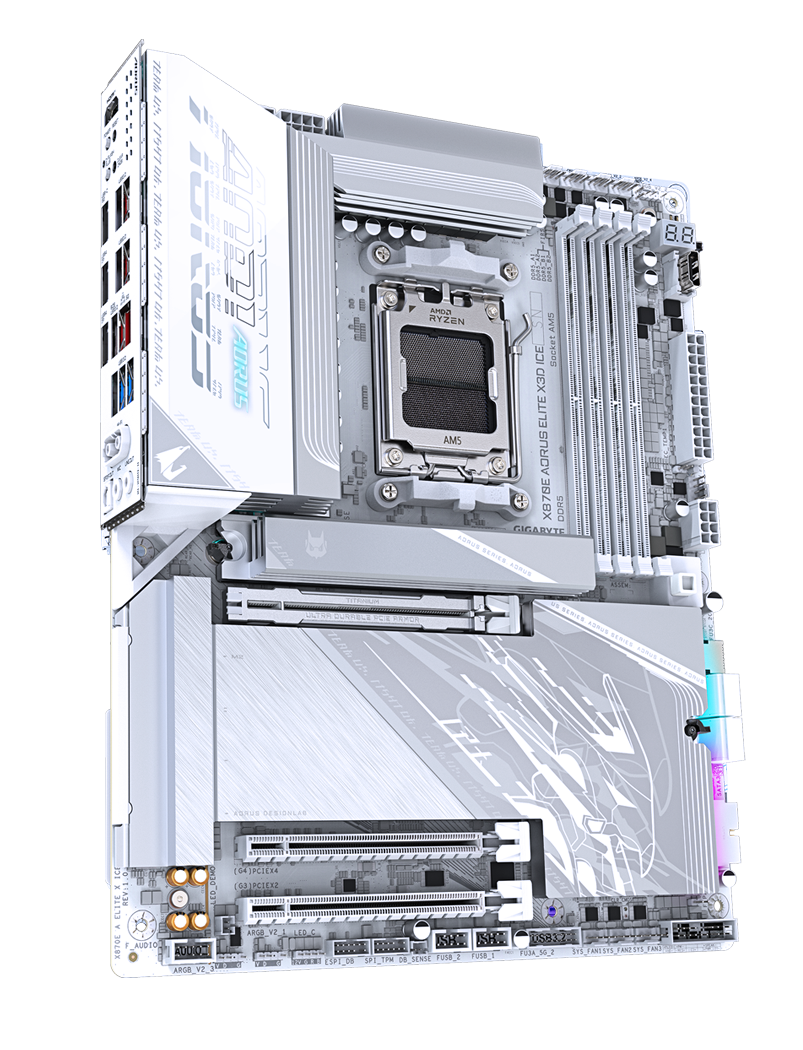 GIGABYTE X870E AORUS ELITE X3D ICE AM5 AMD X870E ATX Motherboard