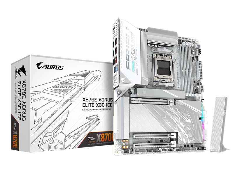 GIGABYTE X870E AORUS ELITE X3D ICE AM5 AMD X870E ATX Motherboard