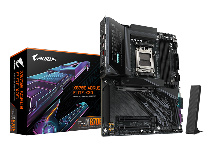 GIGABYTE X870E AORUS ELITE X3D AM5 AMD X870E ATX Motherboard