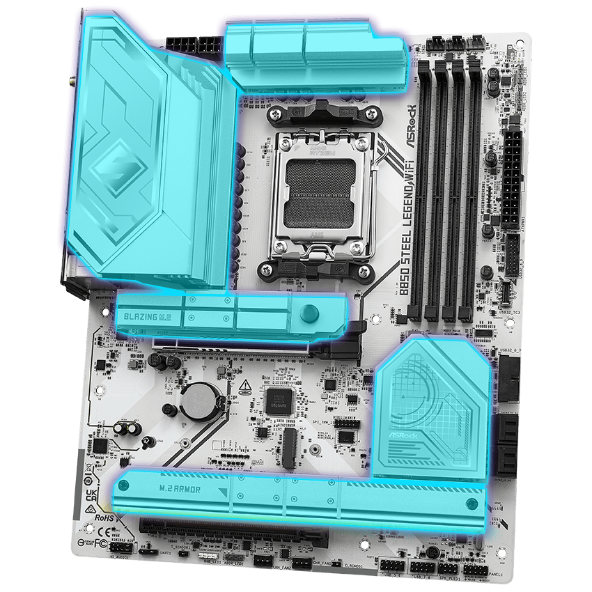 ASRock B850 Steel Legend WiFii Motherboard