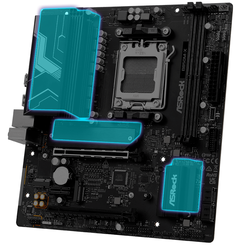 ASRock B850M-X Motherboard