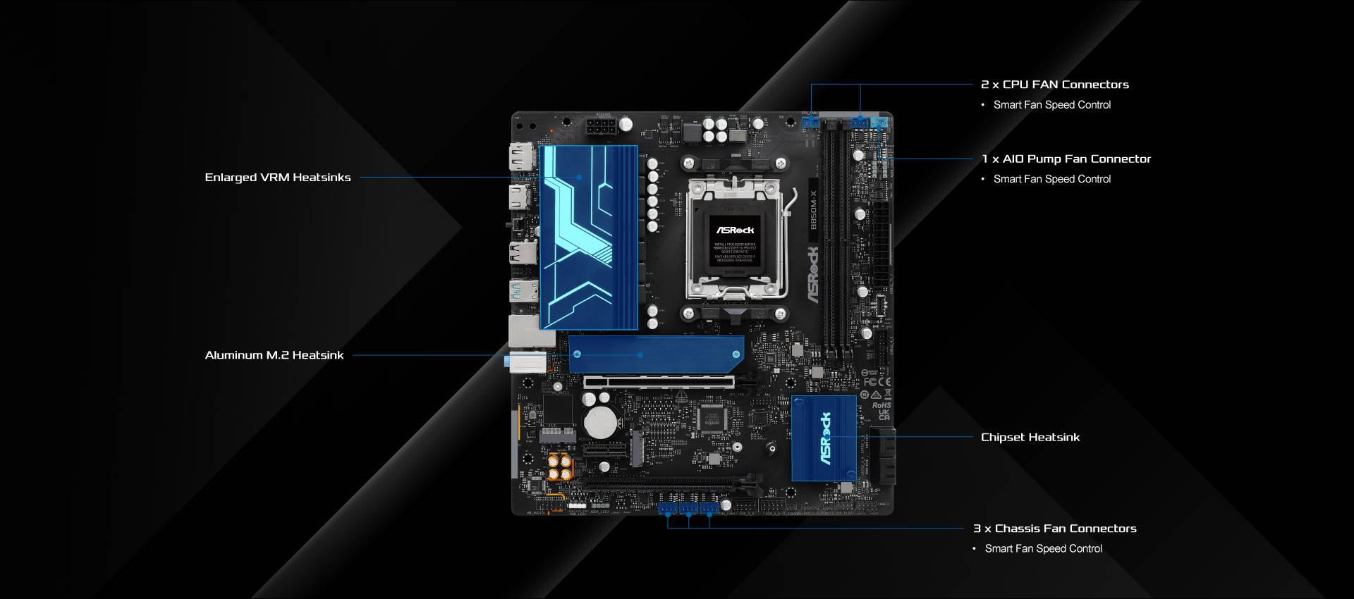 ASRock B850M-X Motherboard