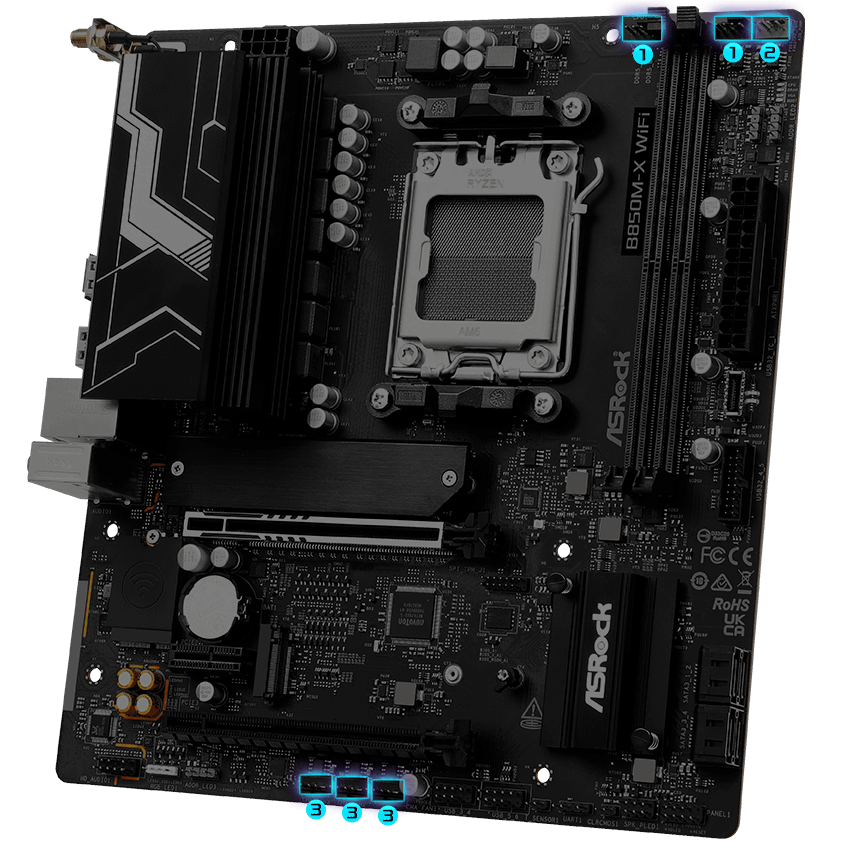 ASRock B850M-X WiFi R2.0 Motherboard
