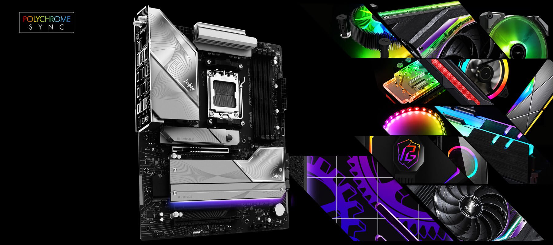 ASRock X870 LiveMixer WiFi AM5 AMD X870 ATX Motherboard