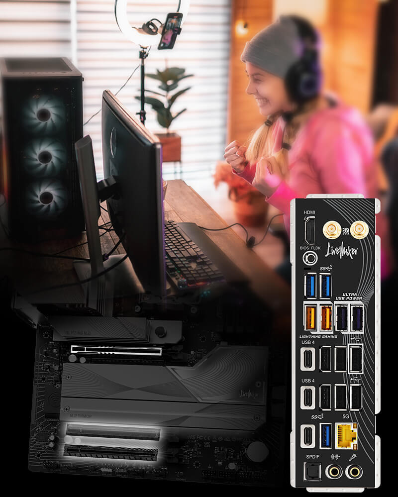 ASRock X870 LiveMixer WiFi AM5 AMD X870 ATX Motherboard