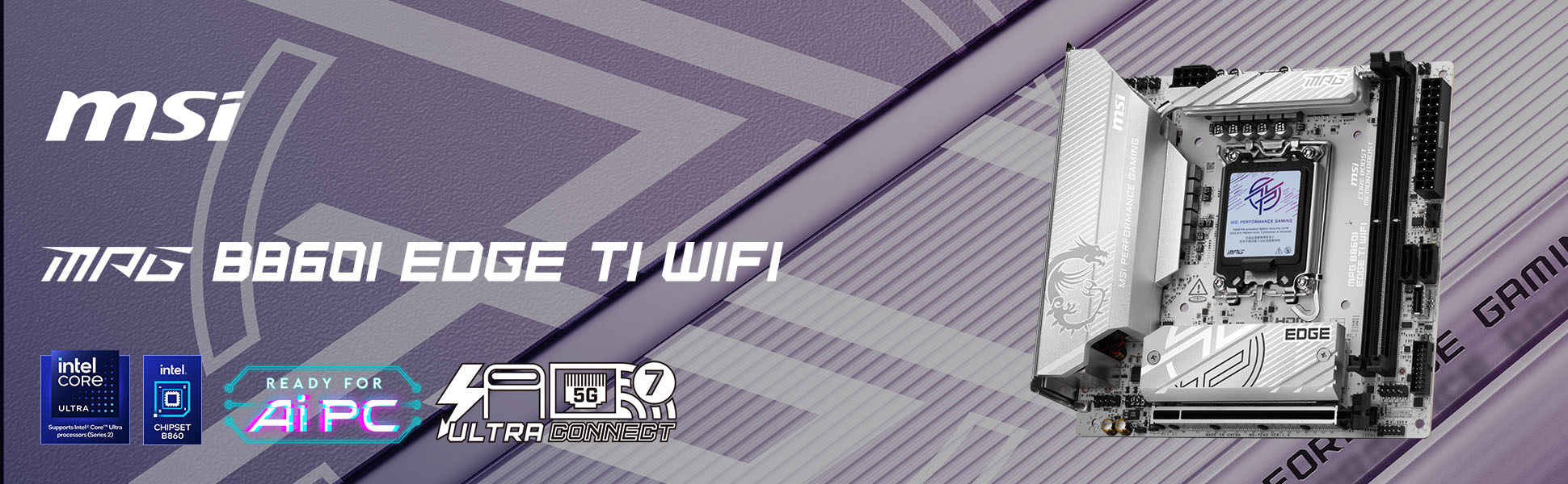 MSI MPG B860I EDGE TI WIFI Motherboard