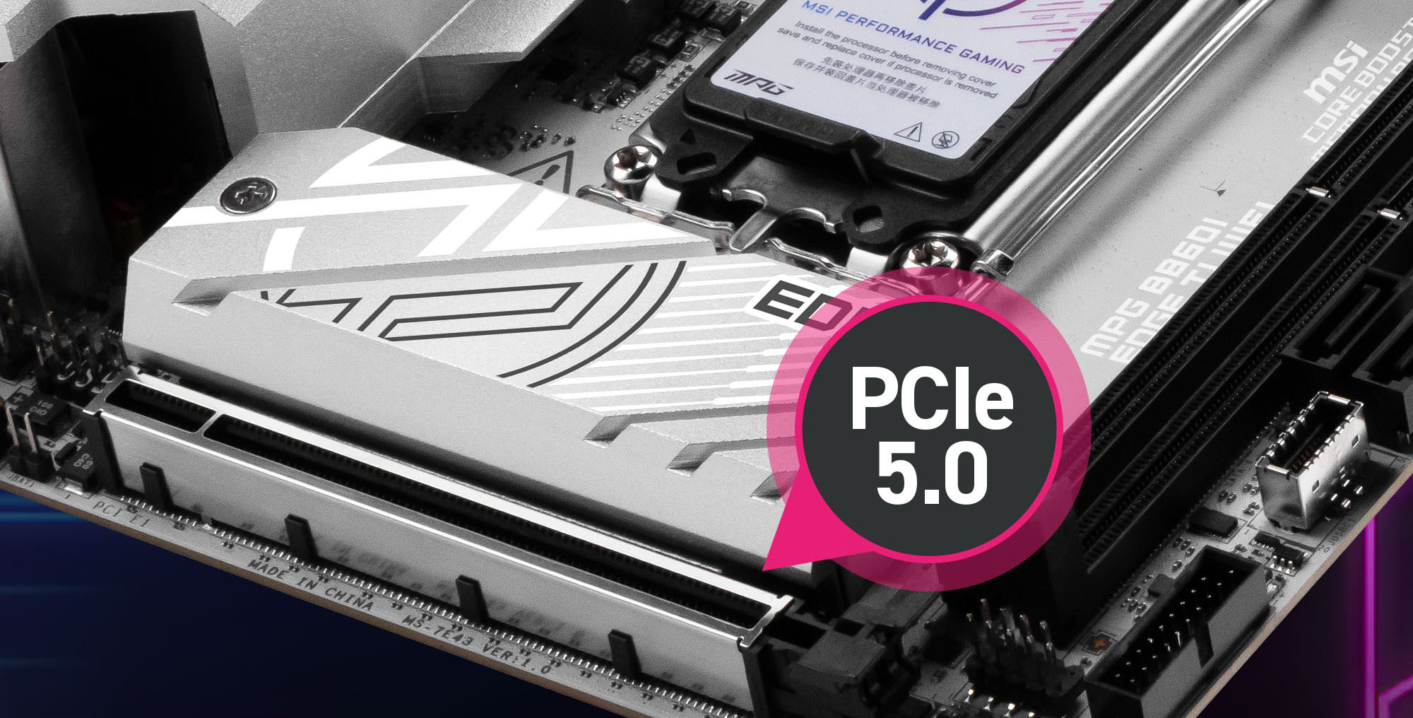 MSI MPG B860I EDGE TI WIFI Motherboard