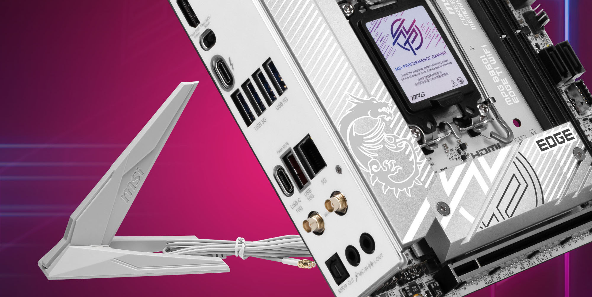 MSI MPG B860I EDGE TI WIFI Motherboard