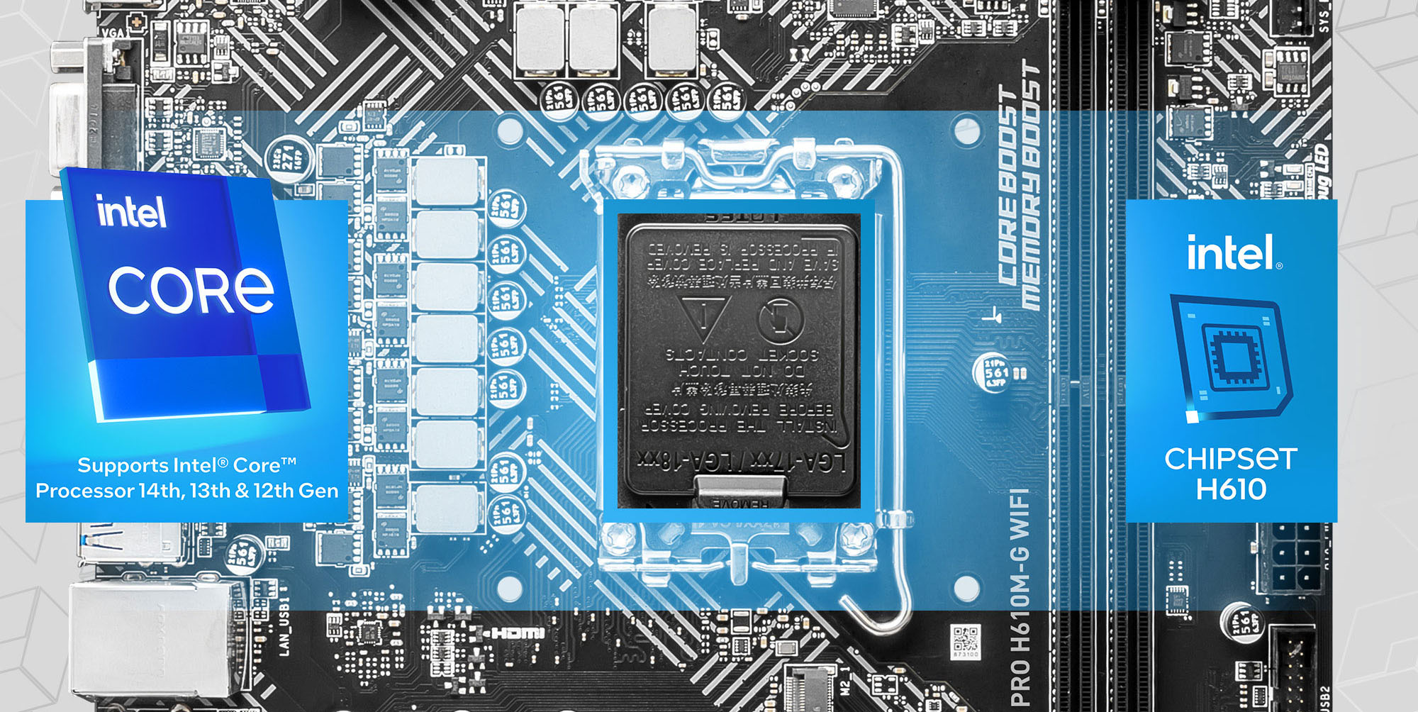 MSI PRO H610M-G WIFI Motherboard