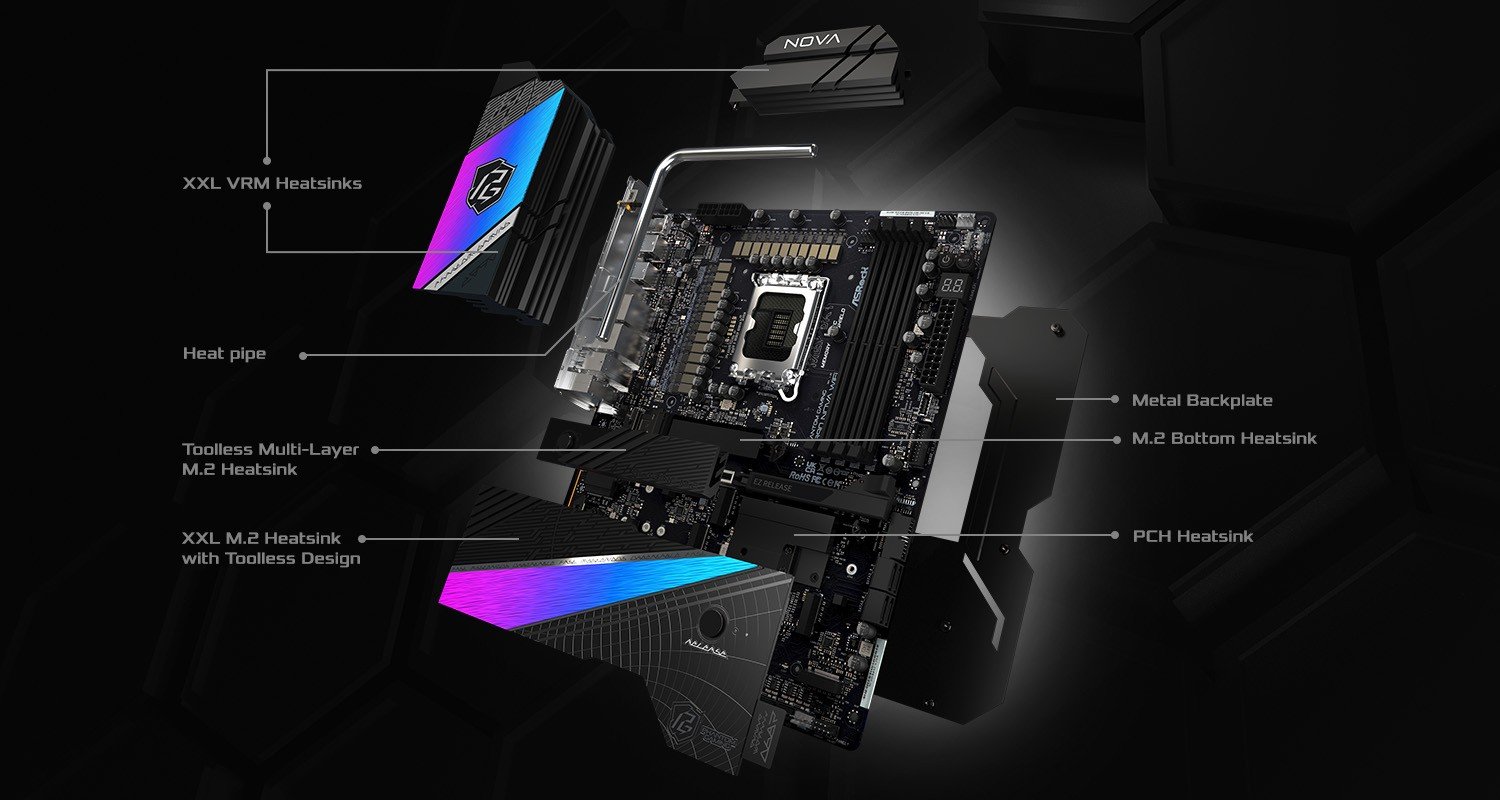ASRock Phantom Gaming Z890 Nova WiFi Motherboard