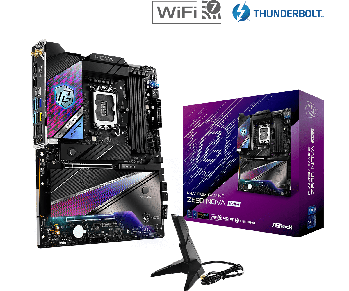 ASRock Phantom Gaming Z890 Nova WiFi Motherboard