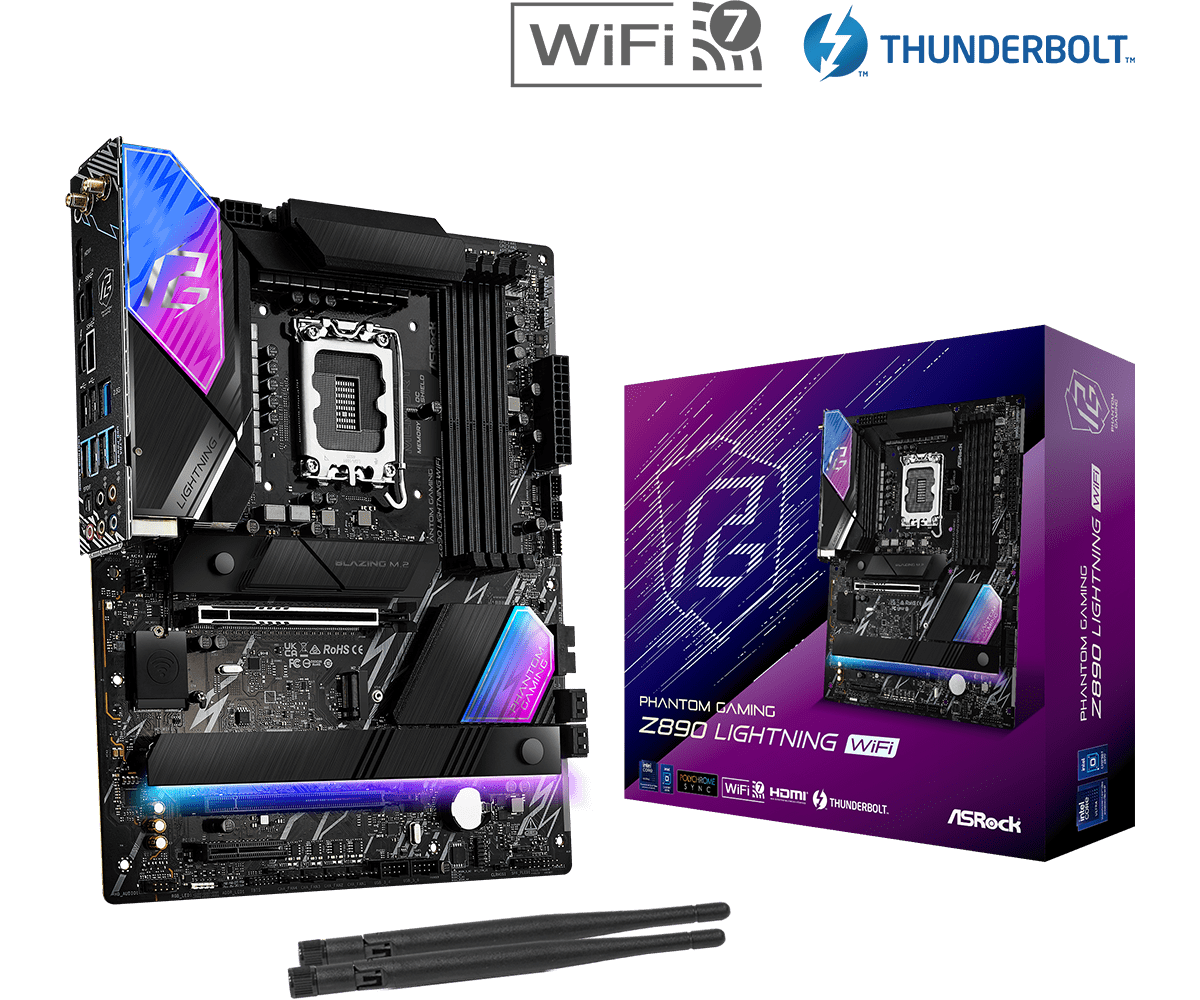 ASRock Phantom Gaming Z890 Lightning WiFi Motherboard