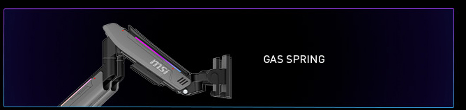 MSI MPG MT201DR V2 Premium RGB Dual Monitor Stand Arms
