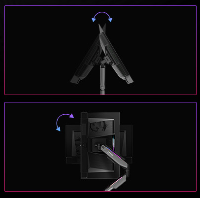 MSI MPG MT201R V2 Premium RGB Single Monitor Stand Arm