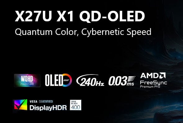 Acer Predator X27U X1bmiiphx Gaming Monitor