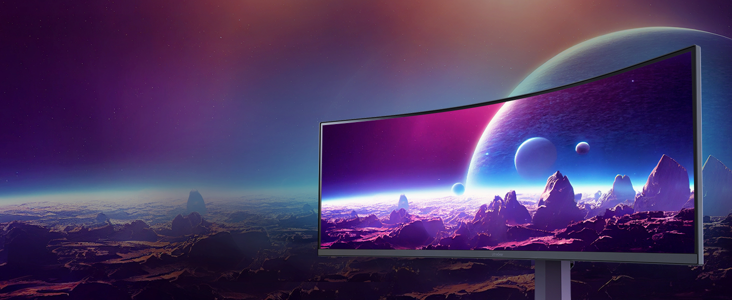 LG 45GR65DC-B Ultragear Curved Gaming Monitor