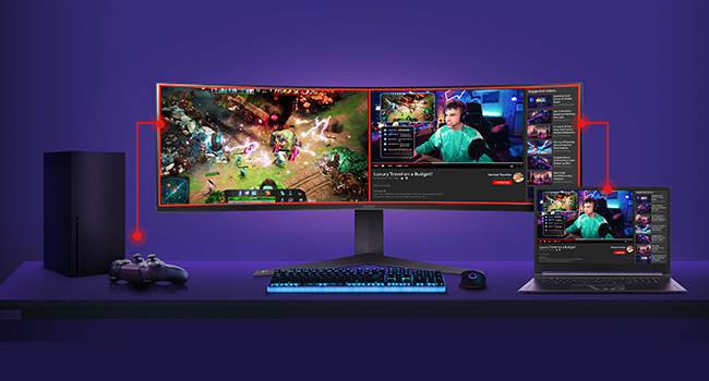 LG 45GR65DC-B Ultragear Curved Gaming Monitor