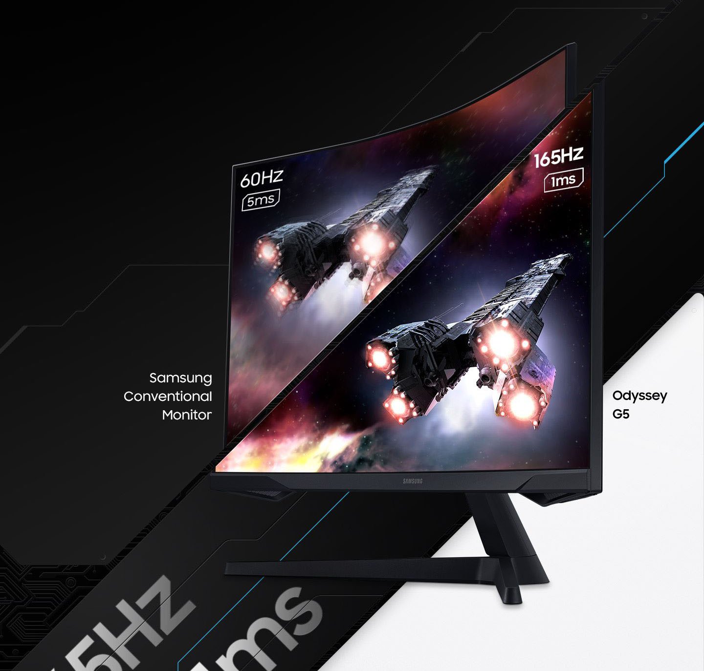 SAMSUNG Odyssey G5 Premium Curved Gaming Monitor