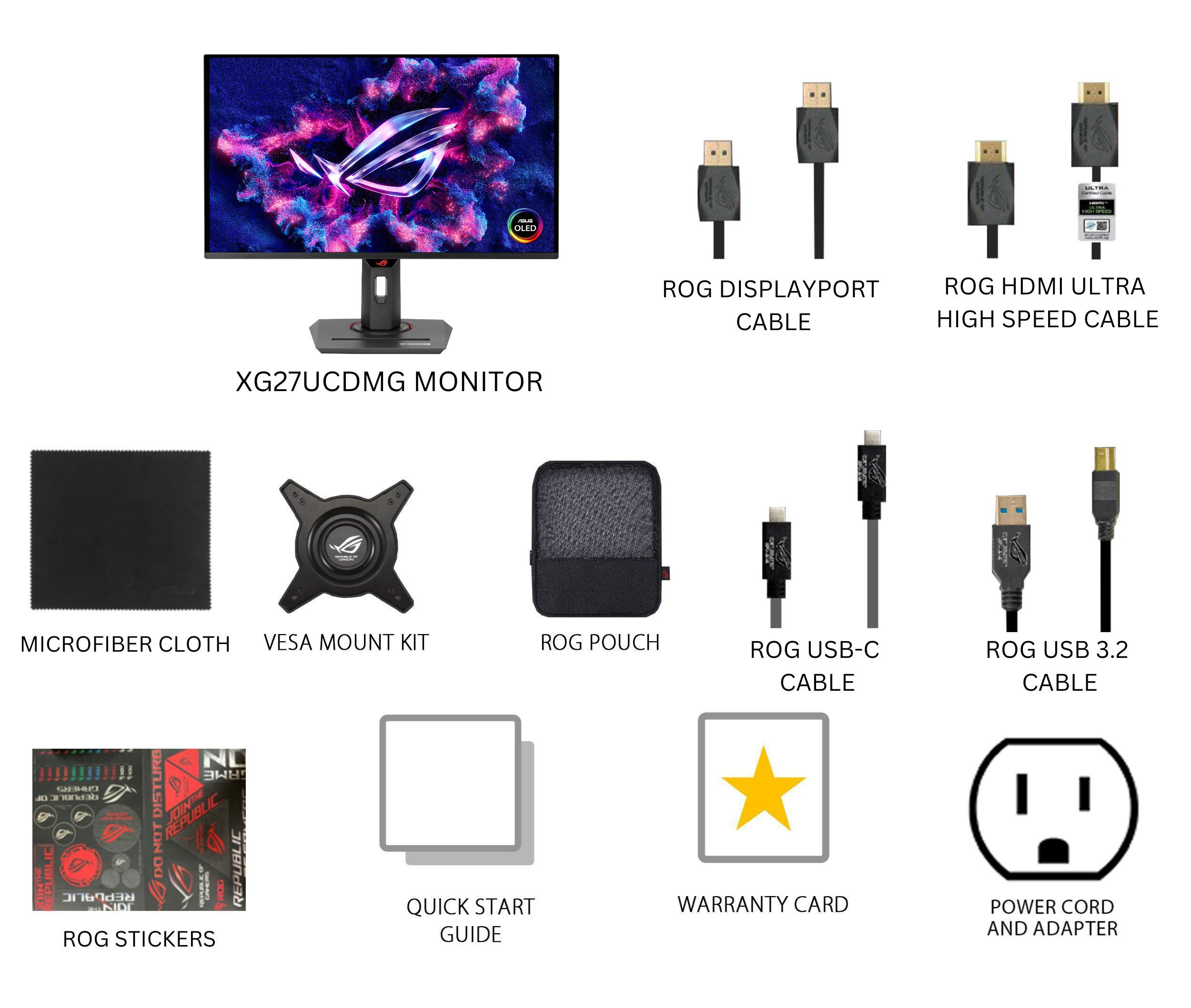 ASUS ROG Strix OLED XG27UCDMG Gaming Monitor