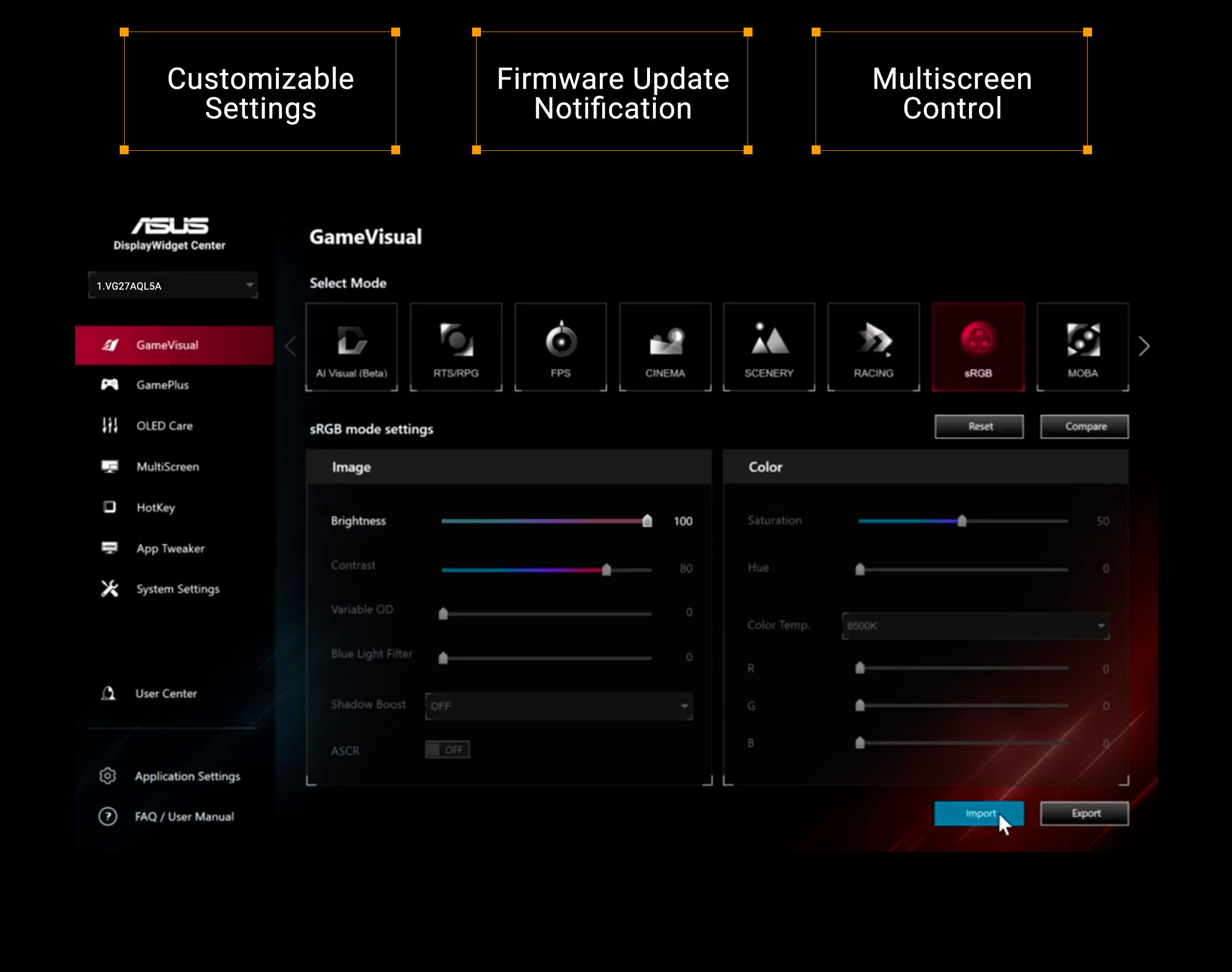 ASUS VG27AQL5A TUF Gaming Monitor