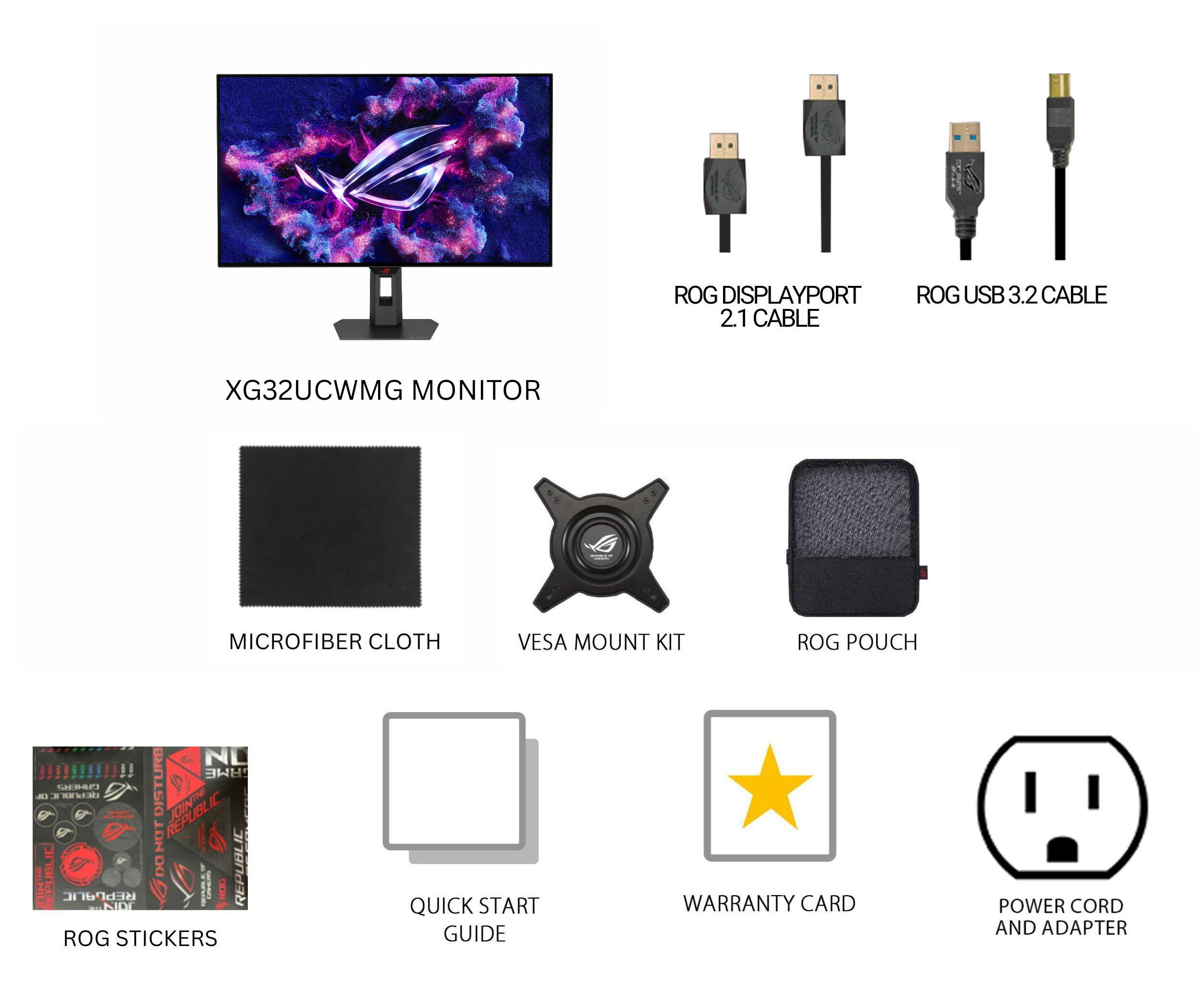 ASUS ROG Strix OLED XG32UCWMG Gaming Monitor