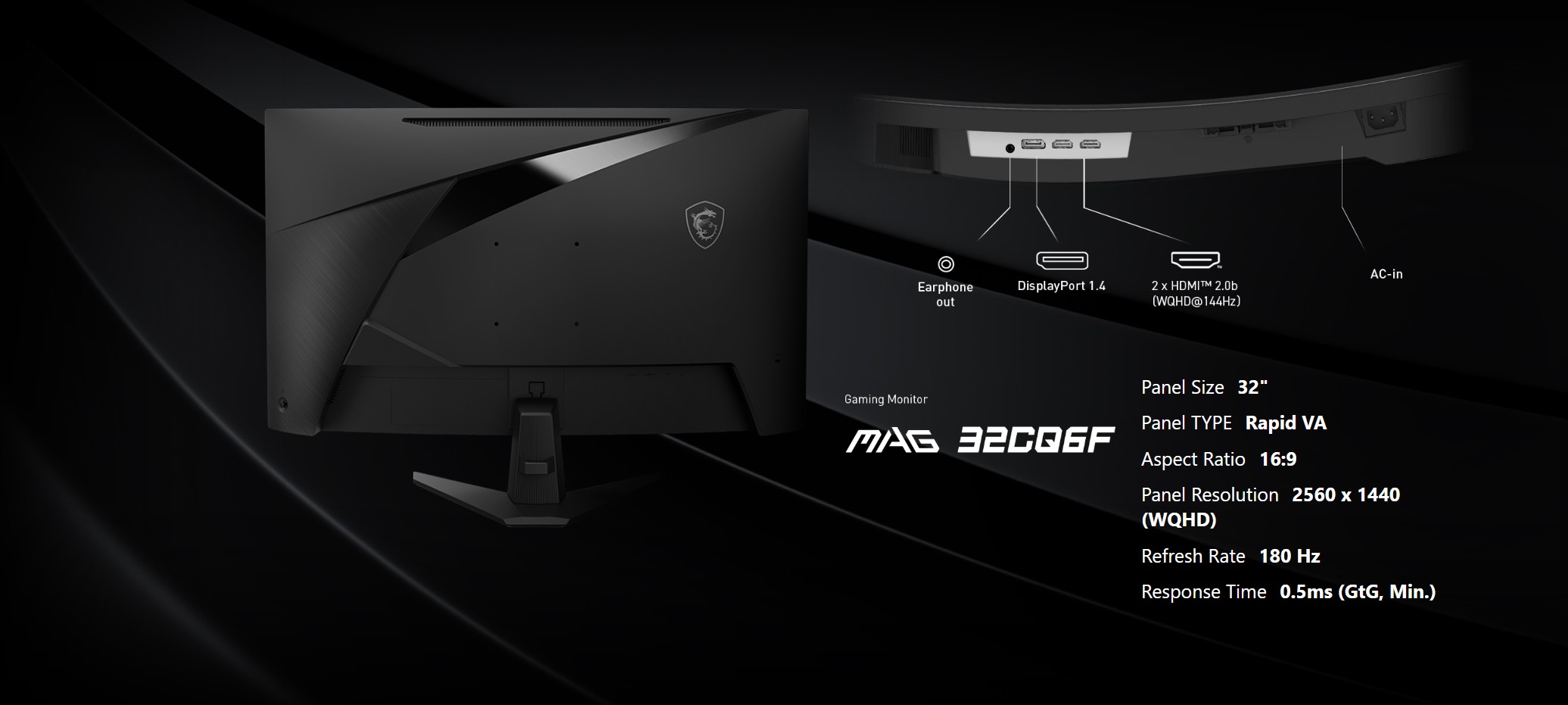 MSI MAG 32CQ6F Gaming Monitor