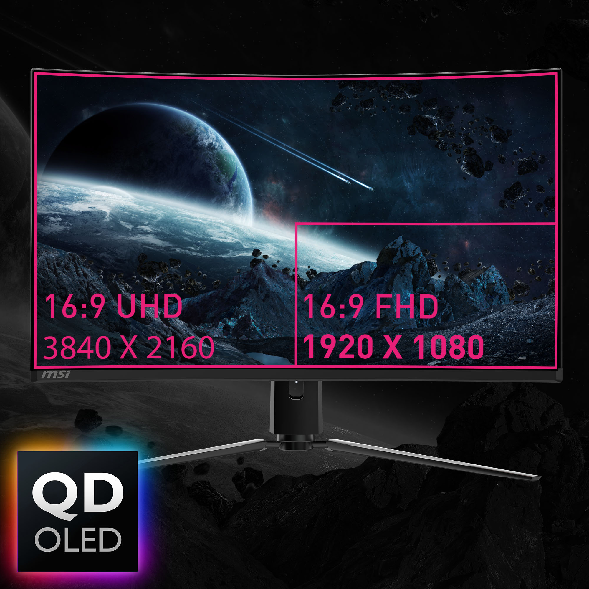 MSI MPG 321CURX QD-OLED Gaming Monitor