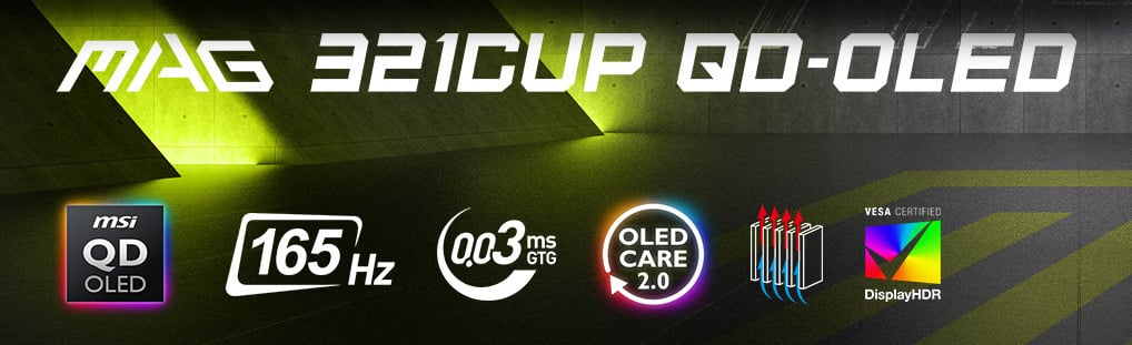 MSI MAG 321CUP QD-OLED Gaming Monitor