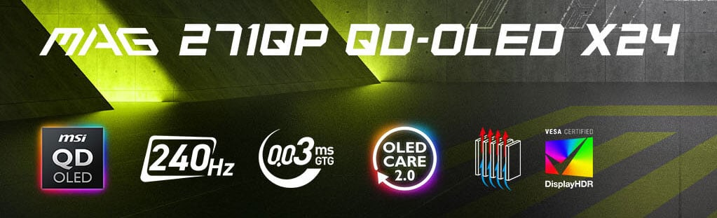 MSI MAG 271QP QD-OLED X24 Gaming Monitor