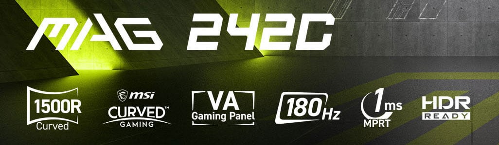 MSI MAG 242C Gaming Monitor